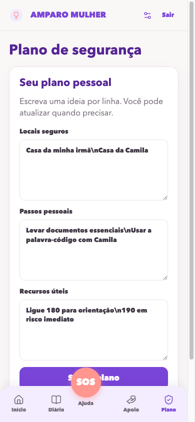Plano de segurança pessoal